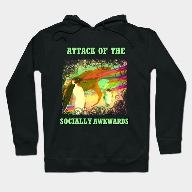 Socially awkward fights back! Hoodie by SmannaTales